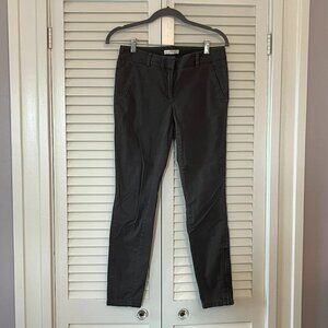 LOFT Marisa pants grey ankle zip 2